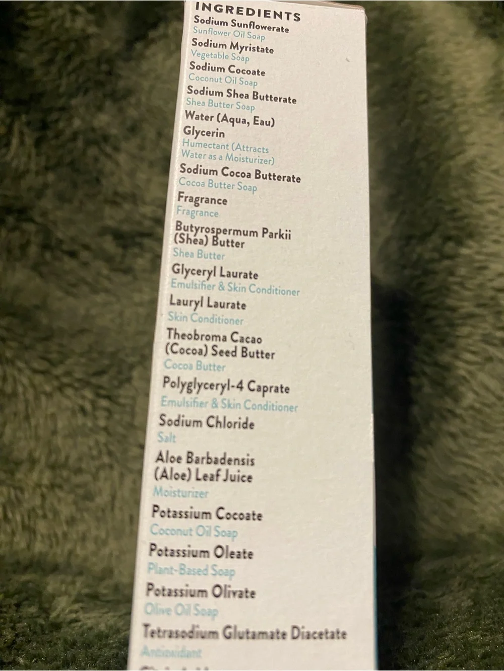 Peet Brothers Coconut & Vanilla Shea Butter Bath Bar - White & Teal Packaging